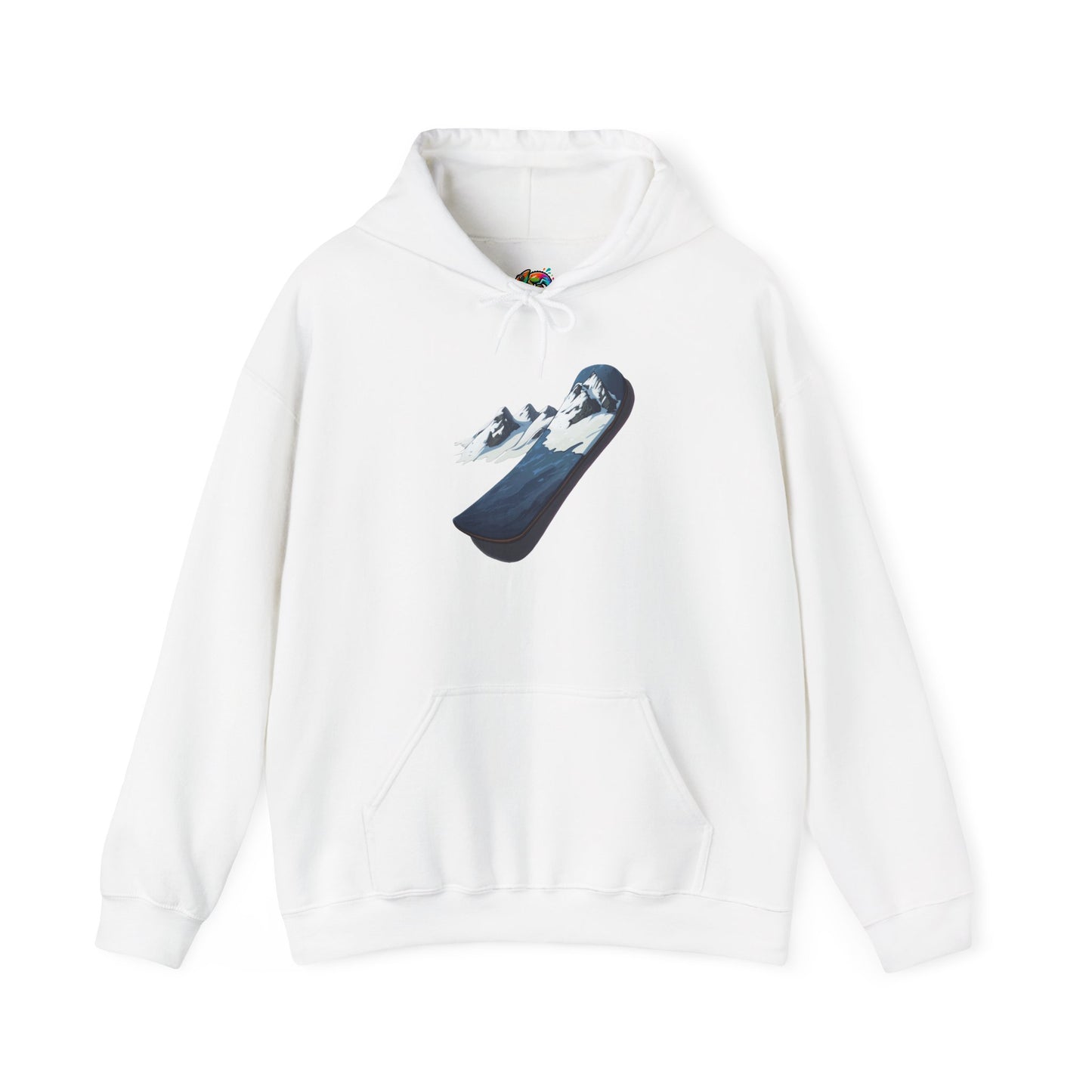 Unisex Heavy Blend™ Hooded Sweatshirt (Mountain Snowboard)