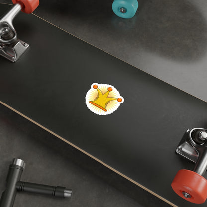 Die-Cut Stickers | Vibrant Art for Personalization (Crown)