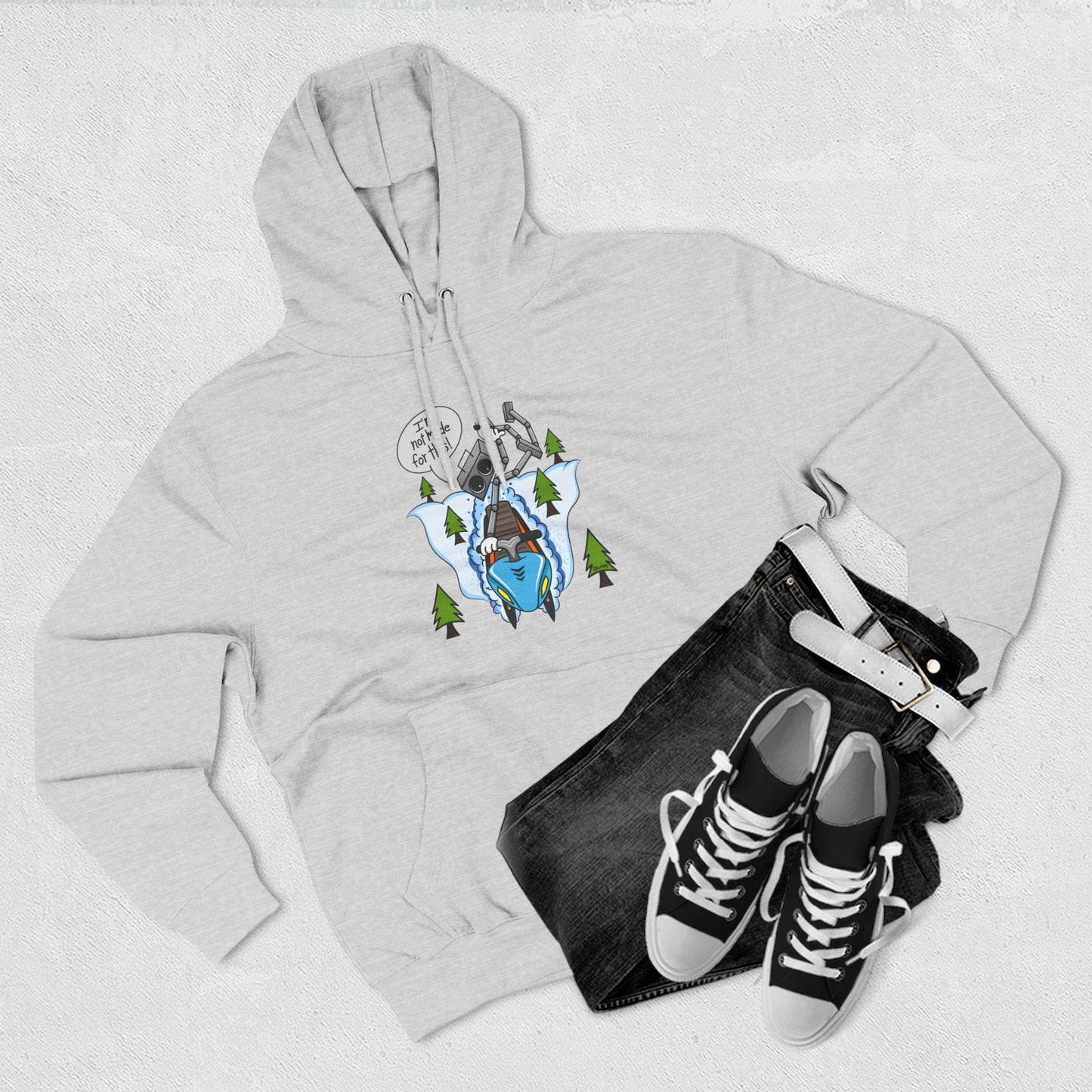 Three-Panel Fleece Hoodie (Not made for this - Snowmobiler)
