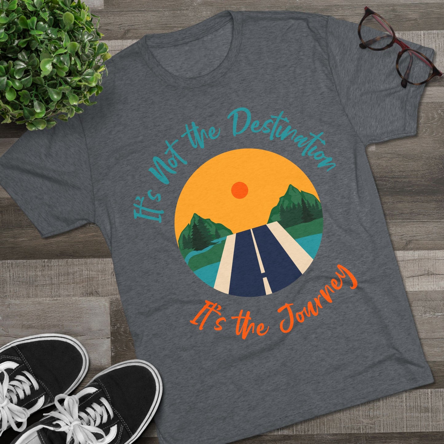 Unisex Tri-Blend Crew Tee (It's not Destination, It's Journey)