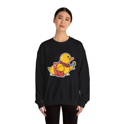 Unisex Heavy Blend™ Crewneck Sweatshirt (Tropical Duck)