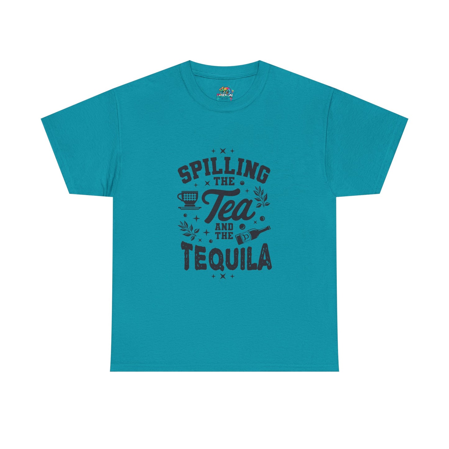 Unisex Heavy Cotton Tee (Spill Tea & Tequila)