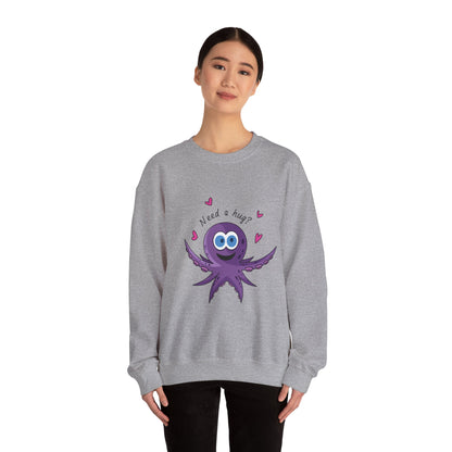 Unisex Heavy Blend™ Crewneck Sweatshirt (Octopus Hug)