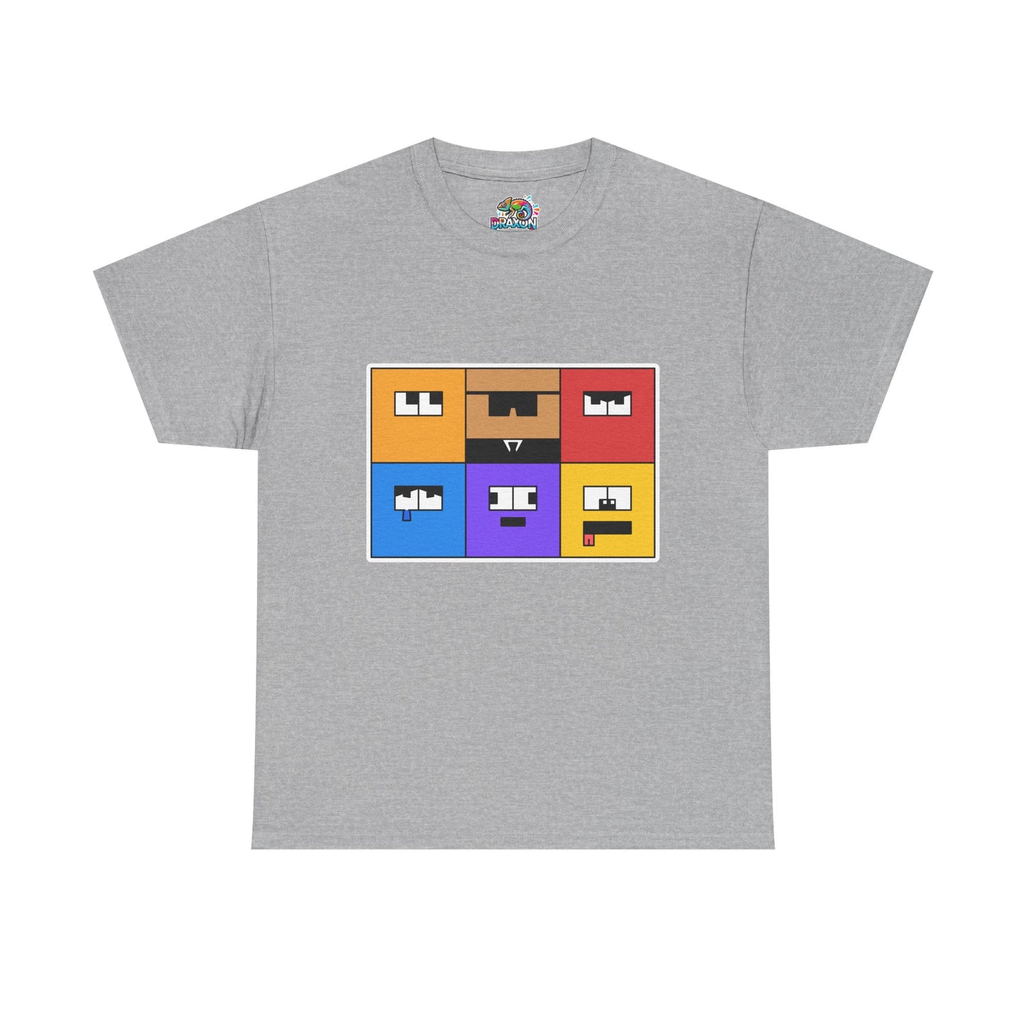 Unisex Heavy Cotton Tee (Emotion Blocks)