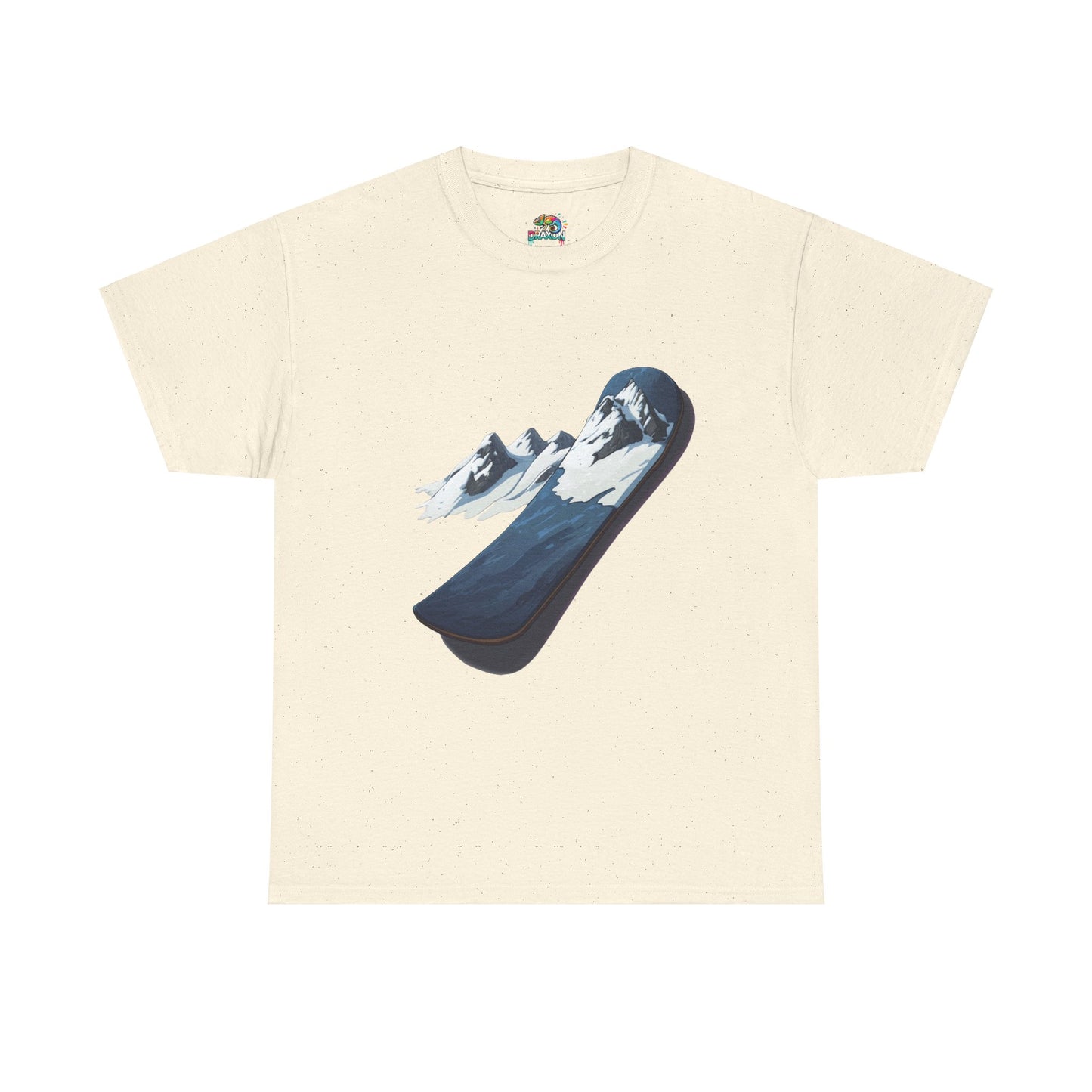 Unisex Heavy Cotton Tee (Mountain Snowboard)