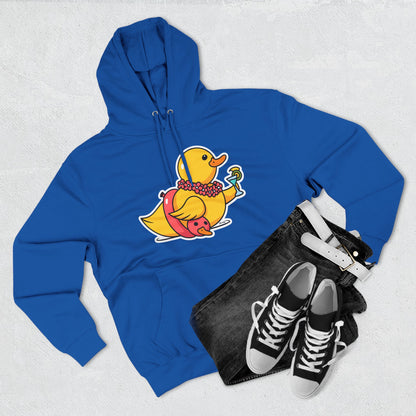Three-Panel Fleece Hoodie (Tropical Duck)