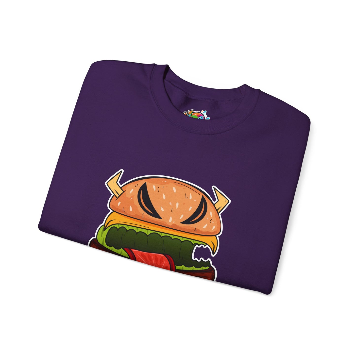 Unisex Heavy Blend™ Crewneck Sweatshirt (Cheeseburger Monster)