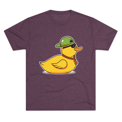 Unisex Tri-Blend Crew Tee (Ninja Duck)