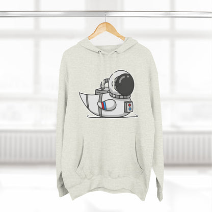 Three-Panel Fleece Hoodie (Astronaut Duck)