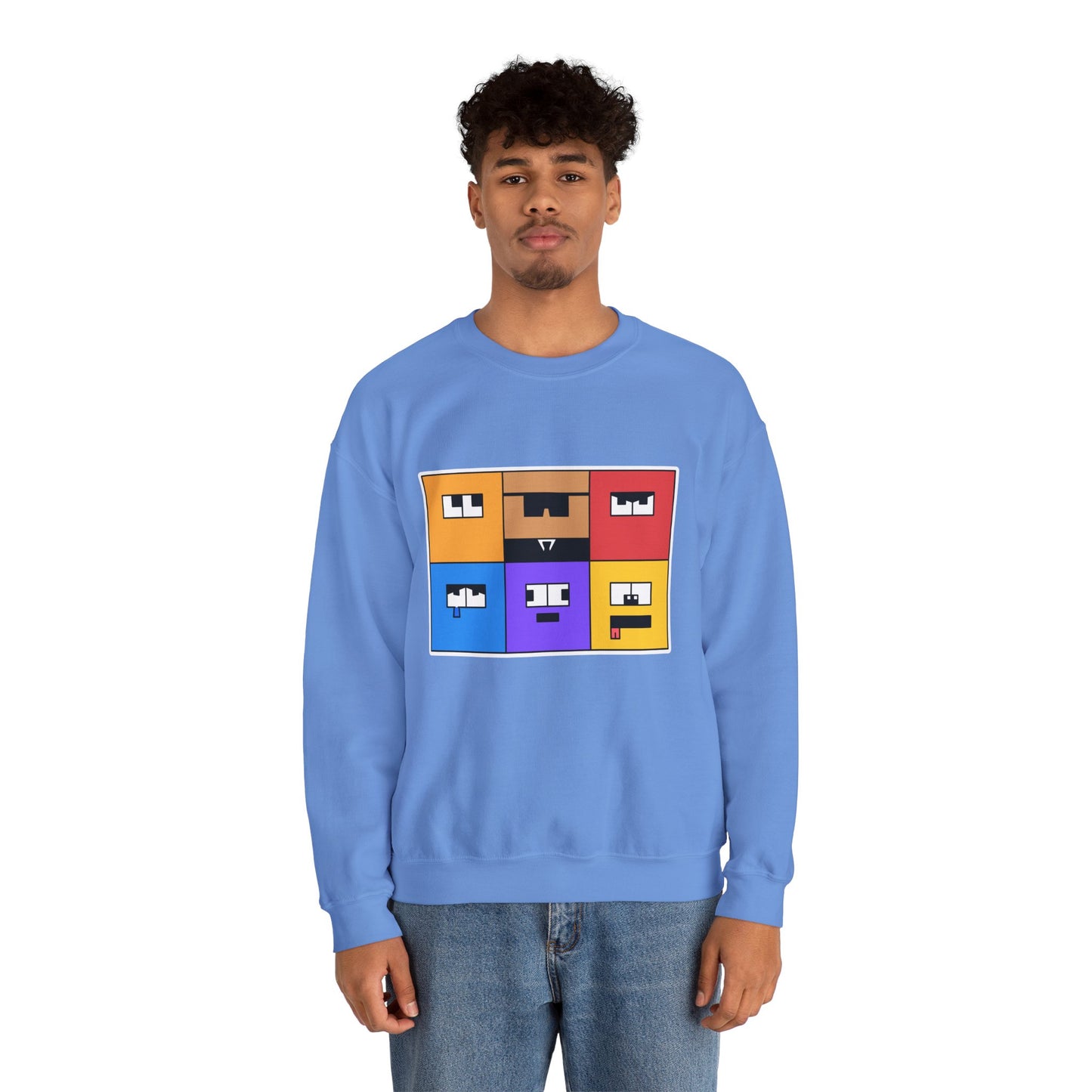 Unisex Heavy Blend™ Crewneck Sweatshirt (Emotion Blocks)