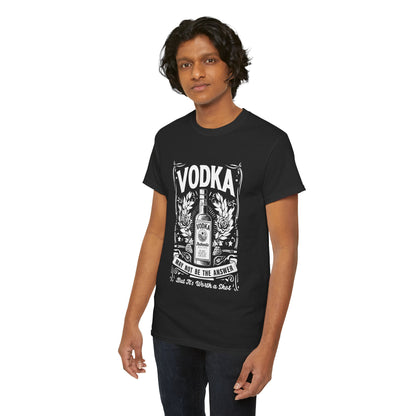 Unisex Heavy Cotton Tee (Vodka - Worth a Shot)