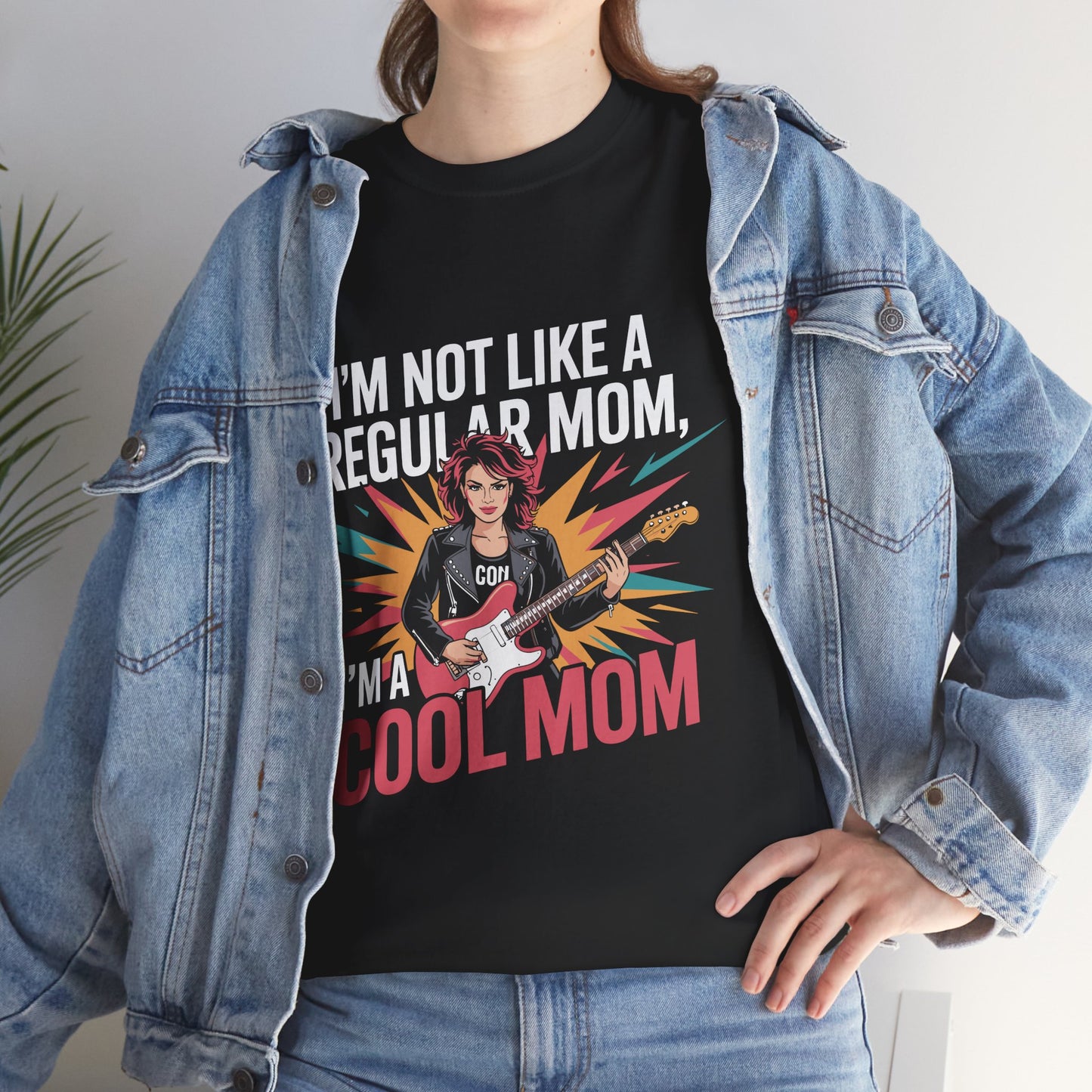 Unisex Heavy Cotton Tee (I'm Not a Regular Mom, I'm a Cool Mom)