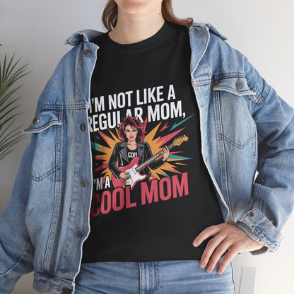 Unisex Heavy Cotton Tee (I'm Not a Regular Mom, I'm a Cool Mom)