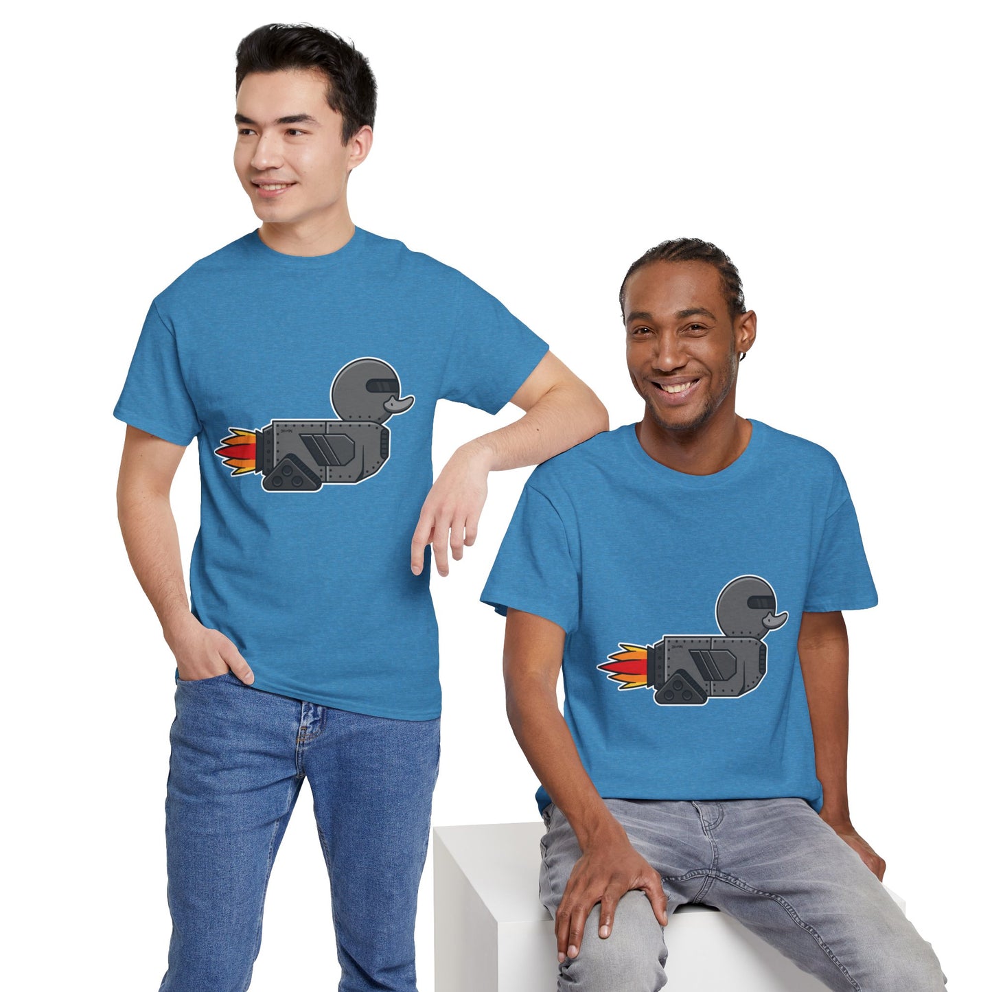 Unisex Heavy Cotton Tee (Robot Duck)
