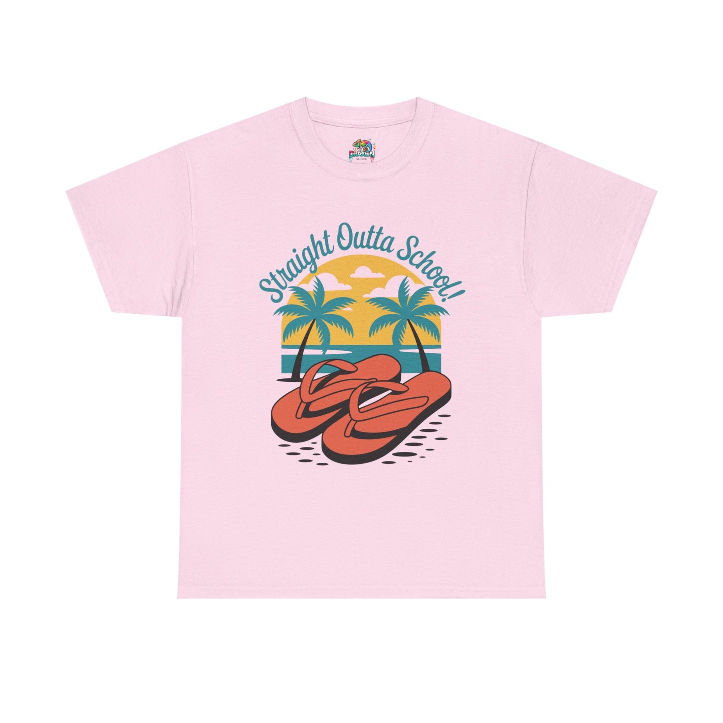 Unisex Heavy Cotton Tee (Straight Outta School)