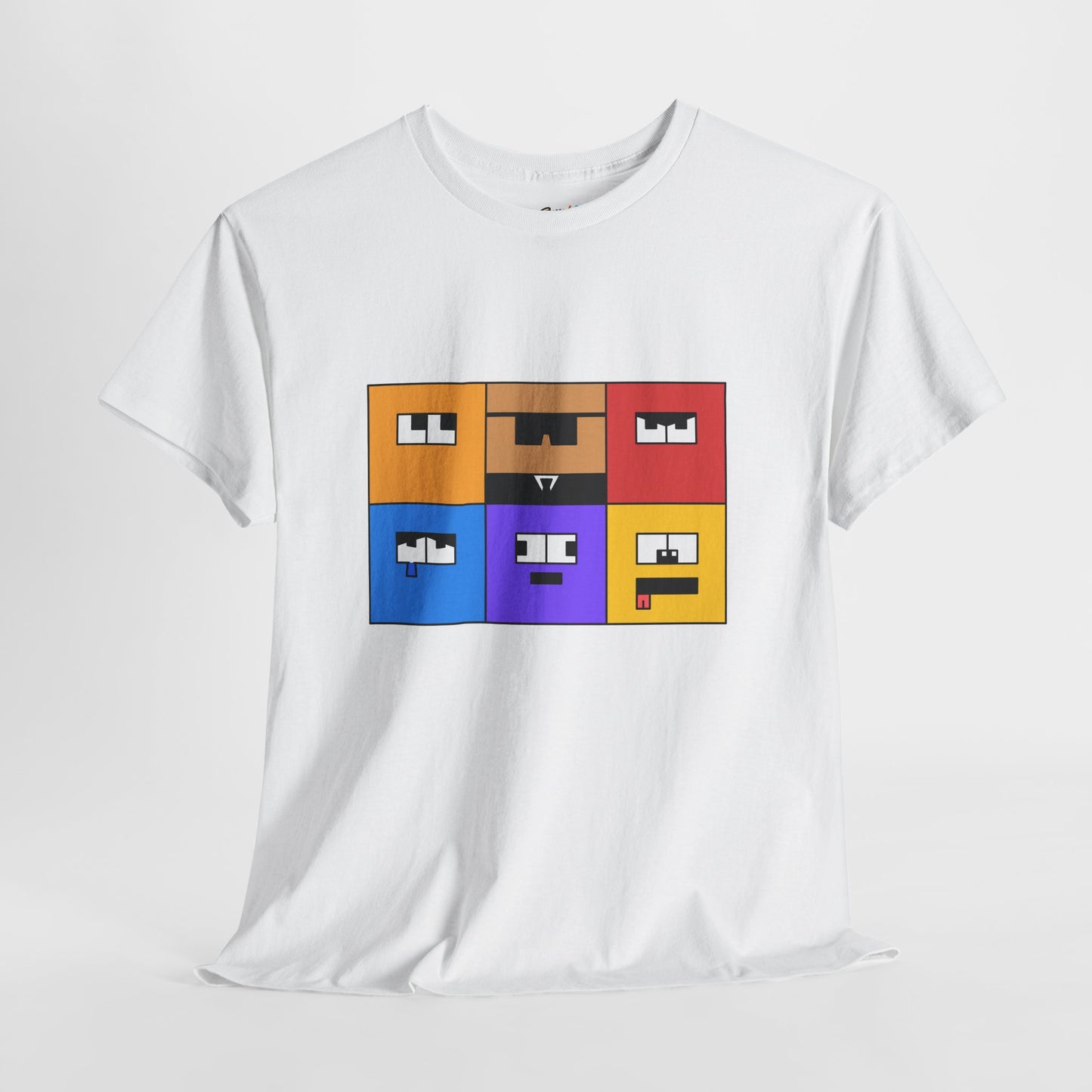 Unisex Heavy Cotton Tee (Emotion Blocks)