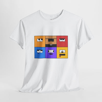 Unisex Heavy Cotton Tee (Emotion Blocks)
