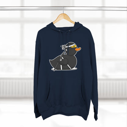 Three-Panel Fleece Hoodie (Ninja Duck)