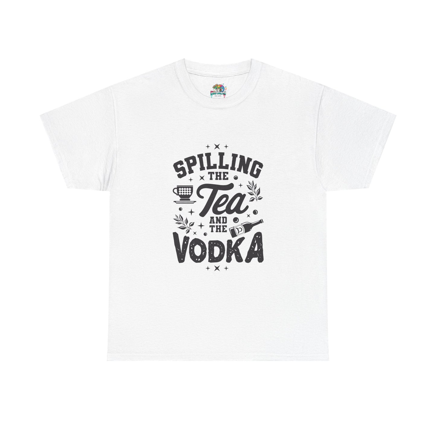 Unisex Heavy Cotton Tee (Spill Tea & Vodka)