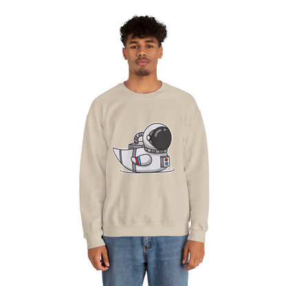 Unisex Heavy Blend™ Crewneck Sweatshirt (Astronaut Duck)