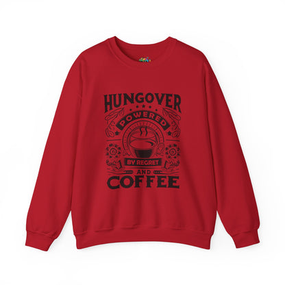 Unisex Heavy Blend™ Crewneck Sweatshirt (Hungover - Powered by Coffee)