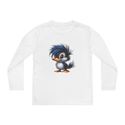 Youth Long Sleeve Competitor Tee (Blue Hair Duck)