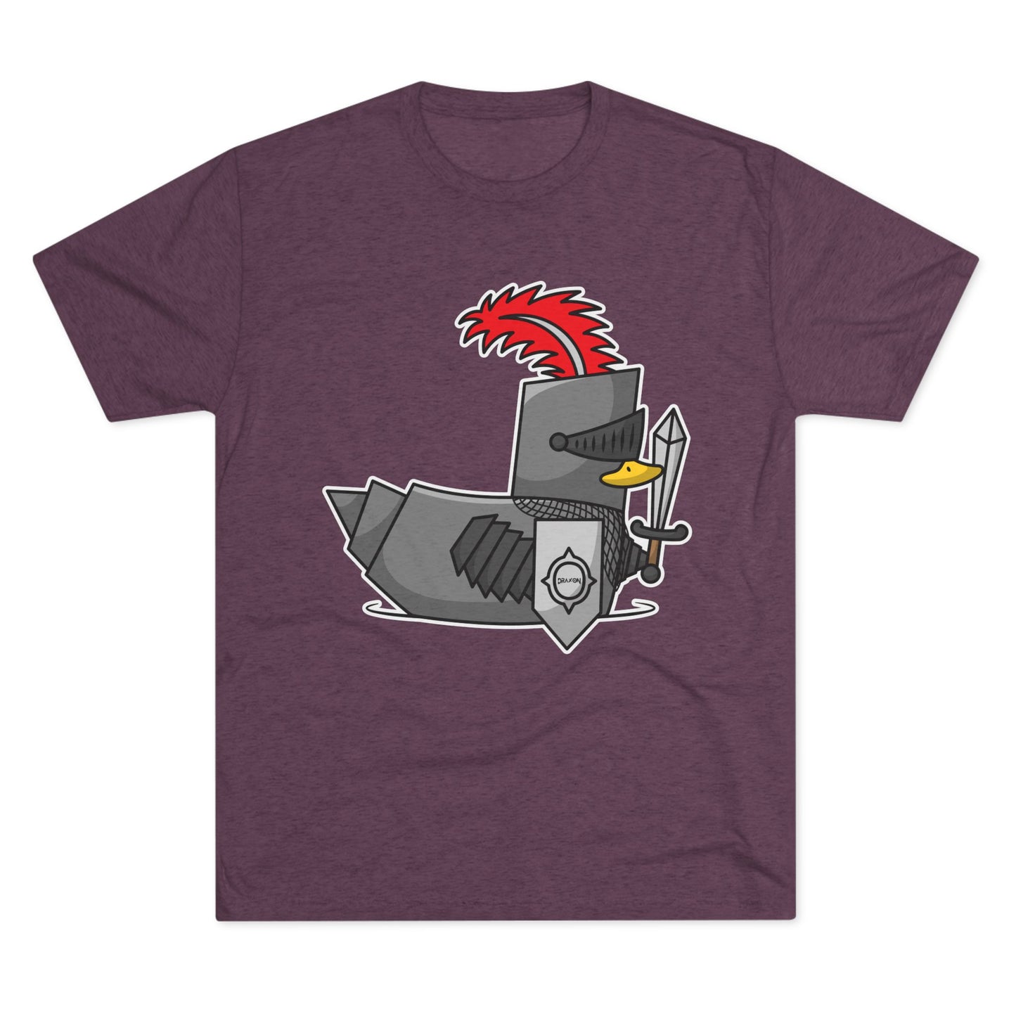 Unisex Tri-Blend Crew Tee (Knight Duck)