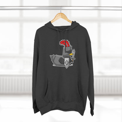 Three-Panel Fleece Hoodie (Knight Duck)