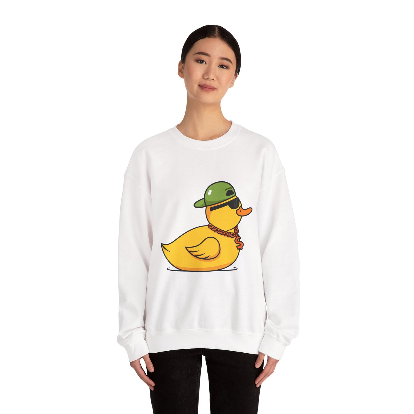 Unisex Heavy Blend™ Crewneck Sweatshirt (Gangster Duck)