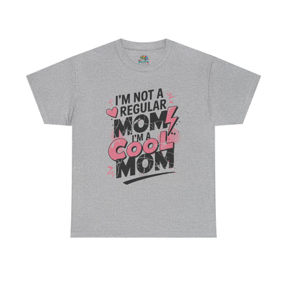 Unisex Heavy Cotton Tee (I'm Not a Regular Mom, I'm a Cool Mom)