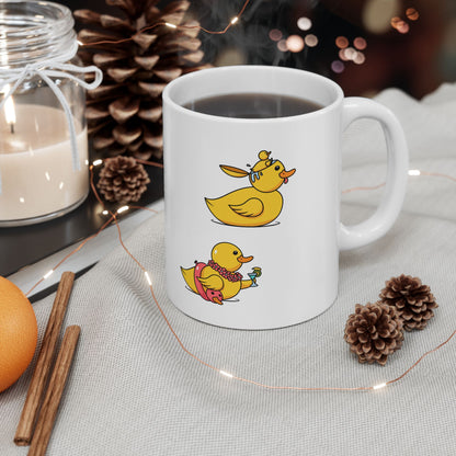 Cute Duck Illustration Coffee Cup - 11oz & 15oz (Different Ducks)