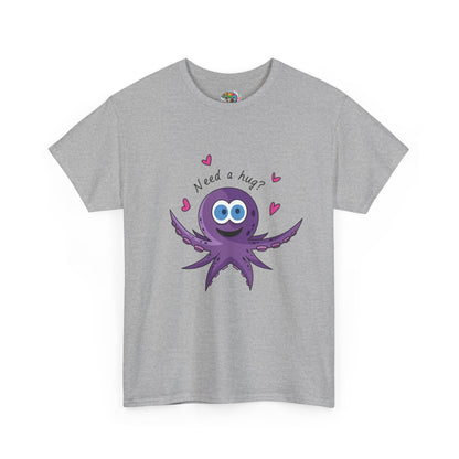 Unisex Heavy Cotton Tee (Octopus Hug)