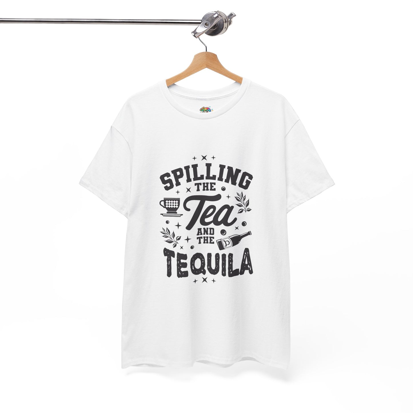 Unisex Heavy Cotton Tee (Spill Tea & Tequila)