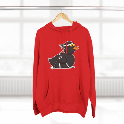 Three-Panel Fleece Hoodie (Ninja Duck)