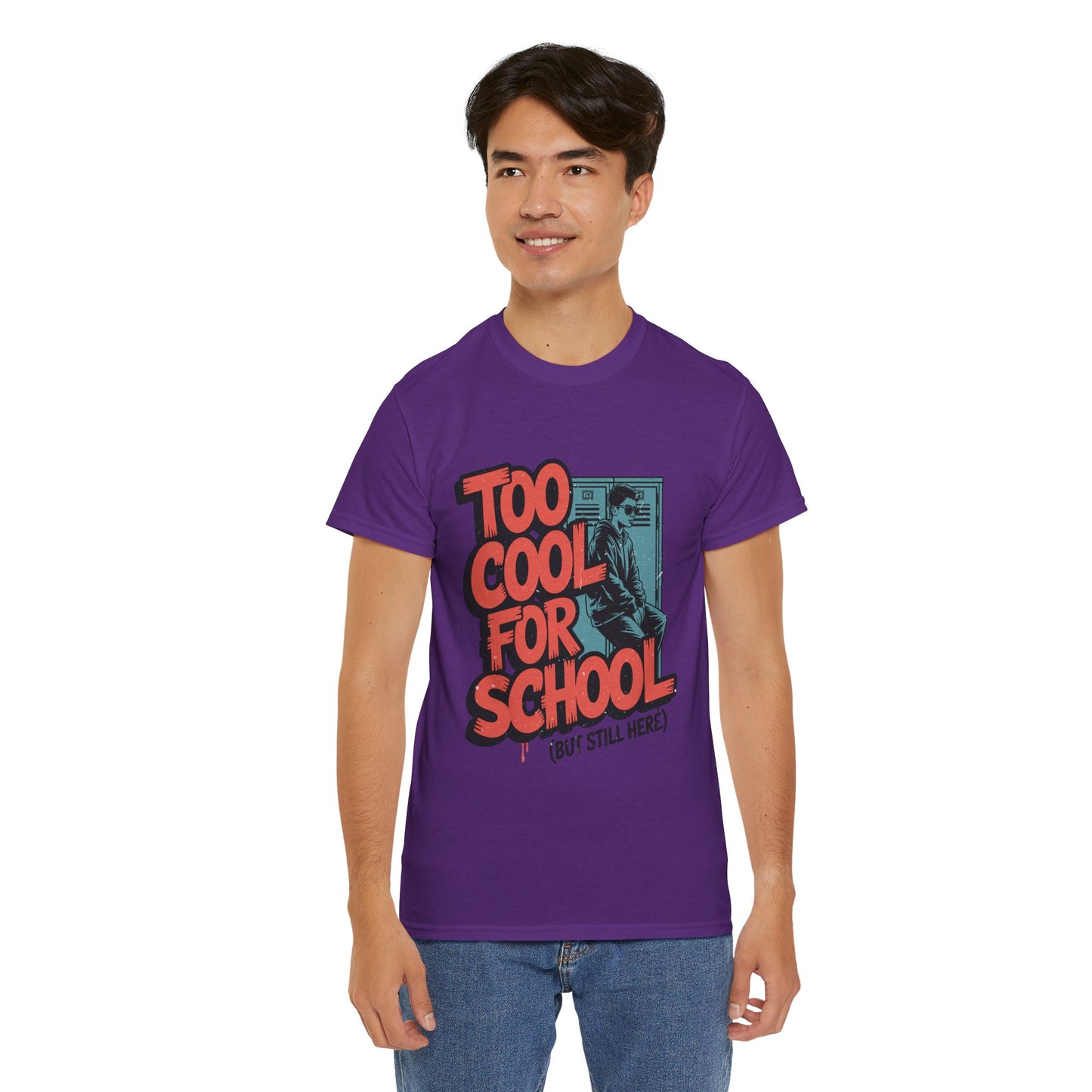 Unisex Heavy Cotton Tee (Too Cool For School)