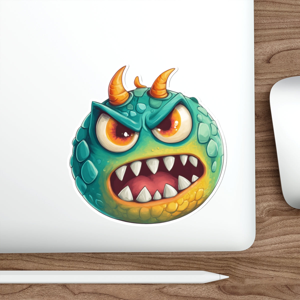 Die-Cut Stickers | Vibrant Art for Personalization (Green Monster 2)