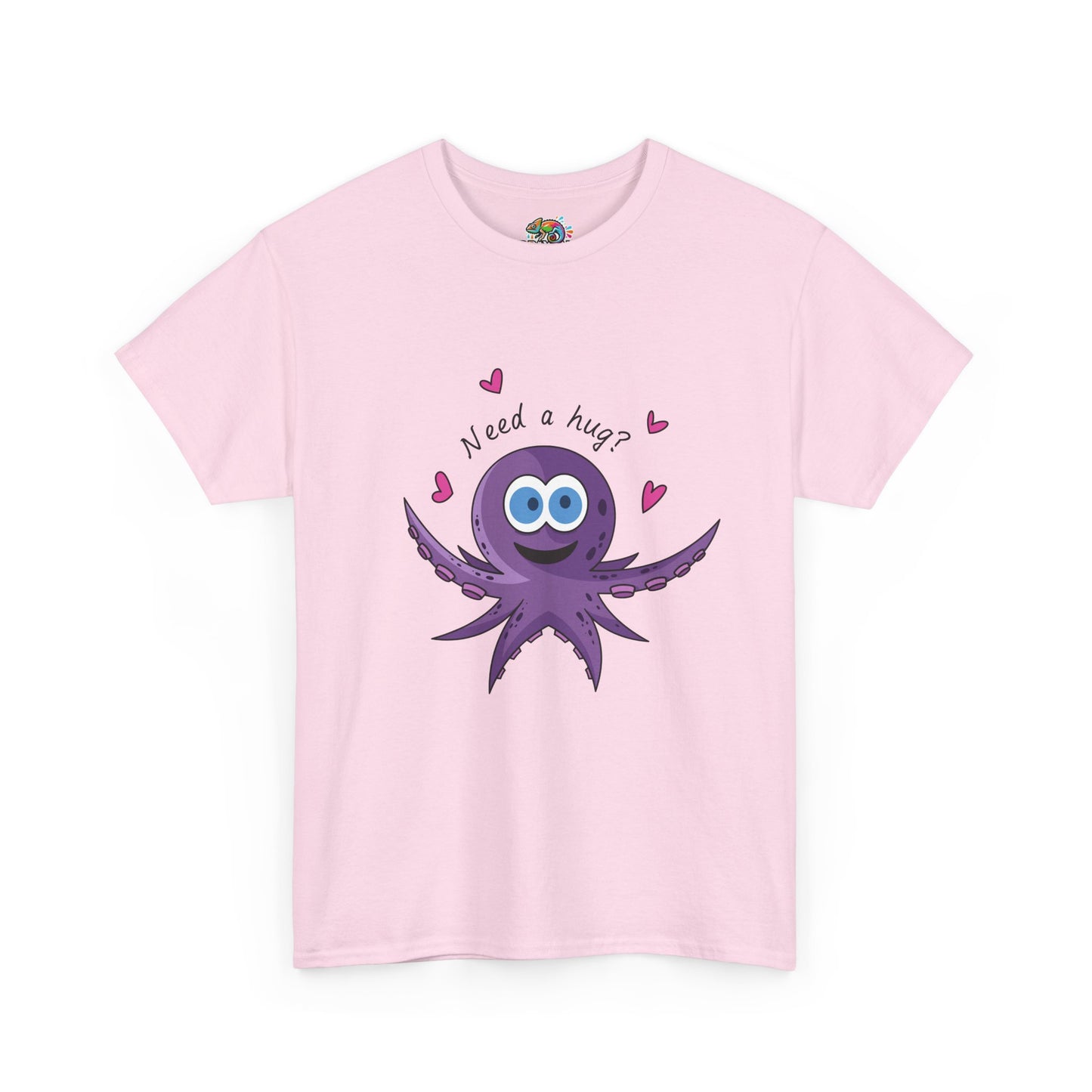 Unisex Heavy Cotton Tee (Octopus Hug)