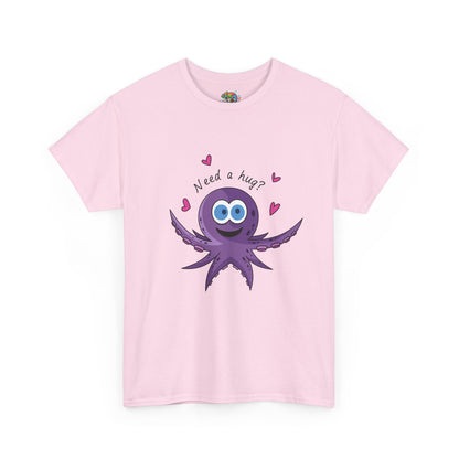 Unisex Heavy Cotton Tee (Octopus Hug)