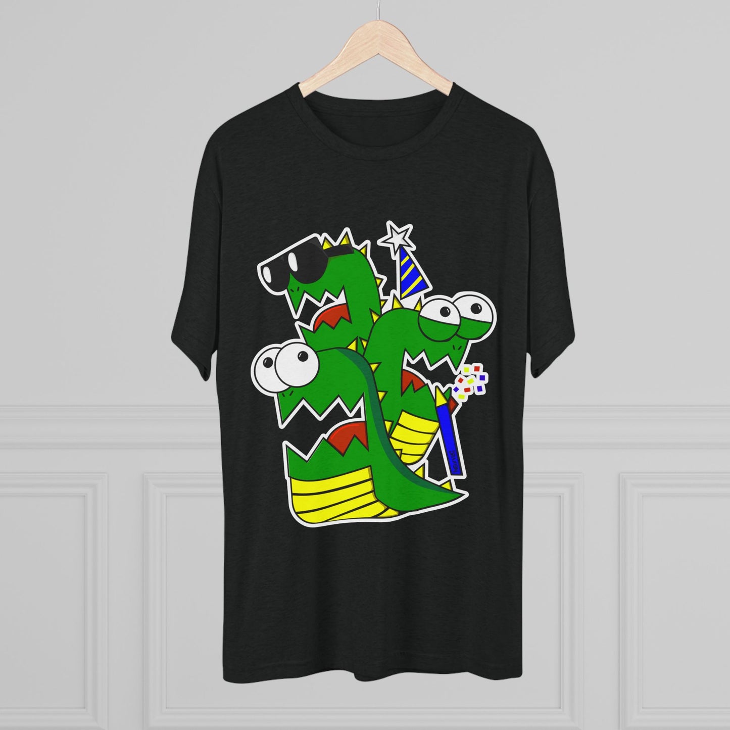 Unisex Tri-Blend Crew Tee (Larry the Snake thing)