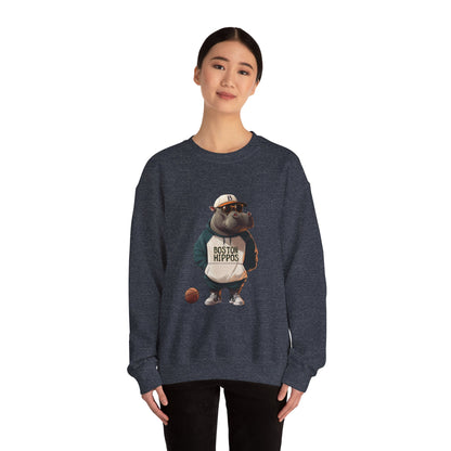 Unisex Heavy Blend™ Crewneck Sweatshirt (Boston Hippos)