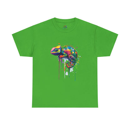 Unisex Heavy Cotton Tee (Realistic Chameleon)