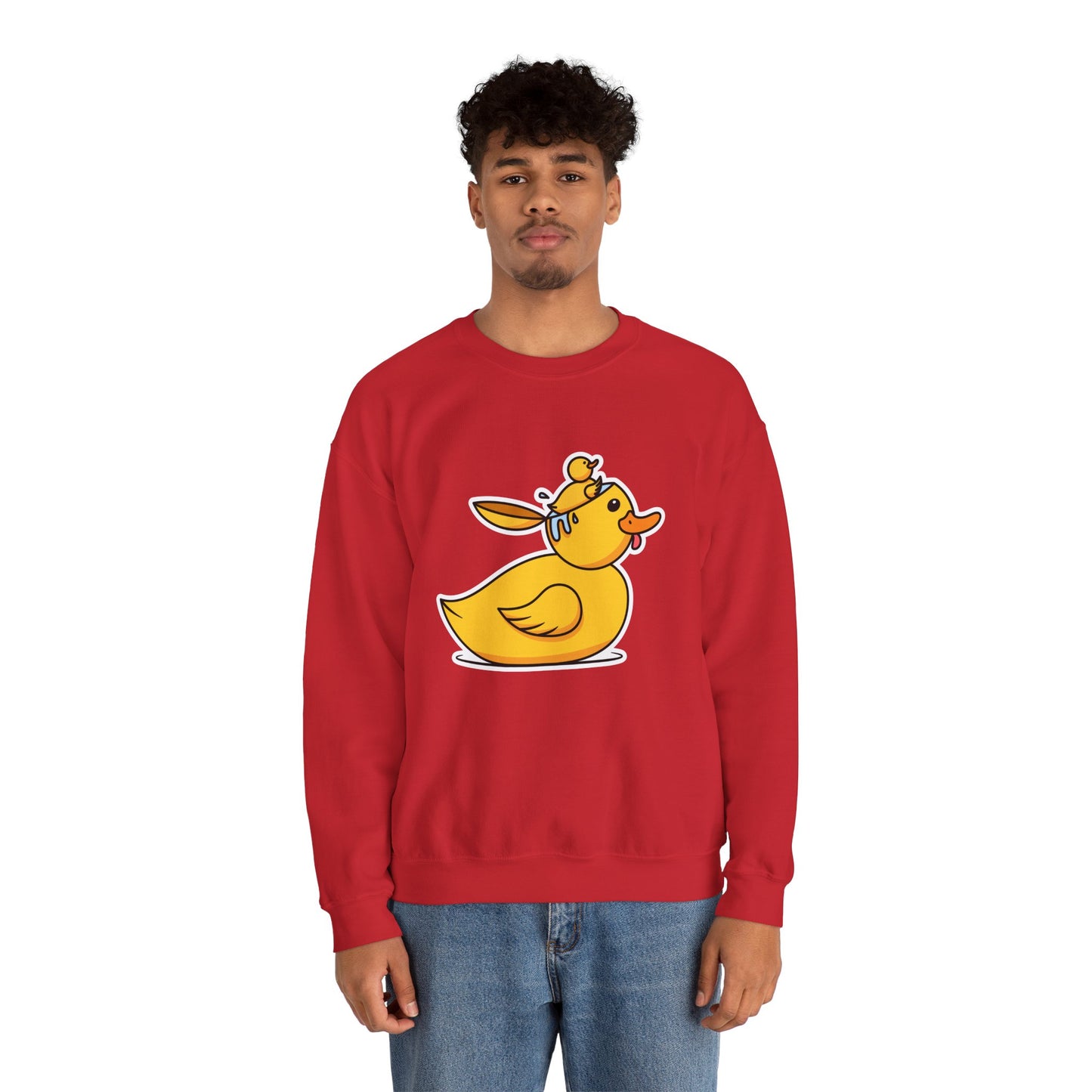 Unisex Heavy Blend™ Crewneck Sweatshirt (Duck Bird Brain)