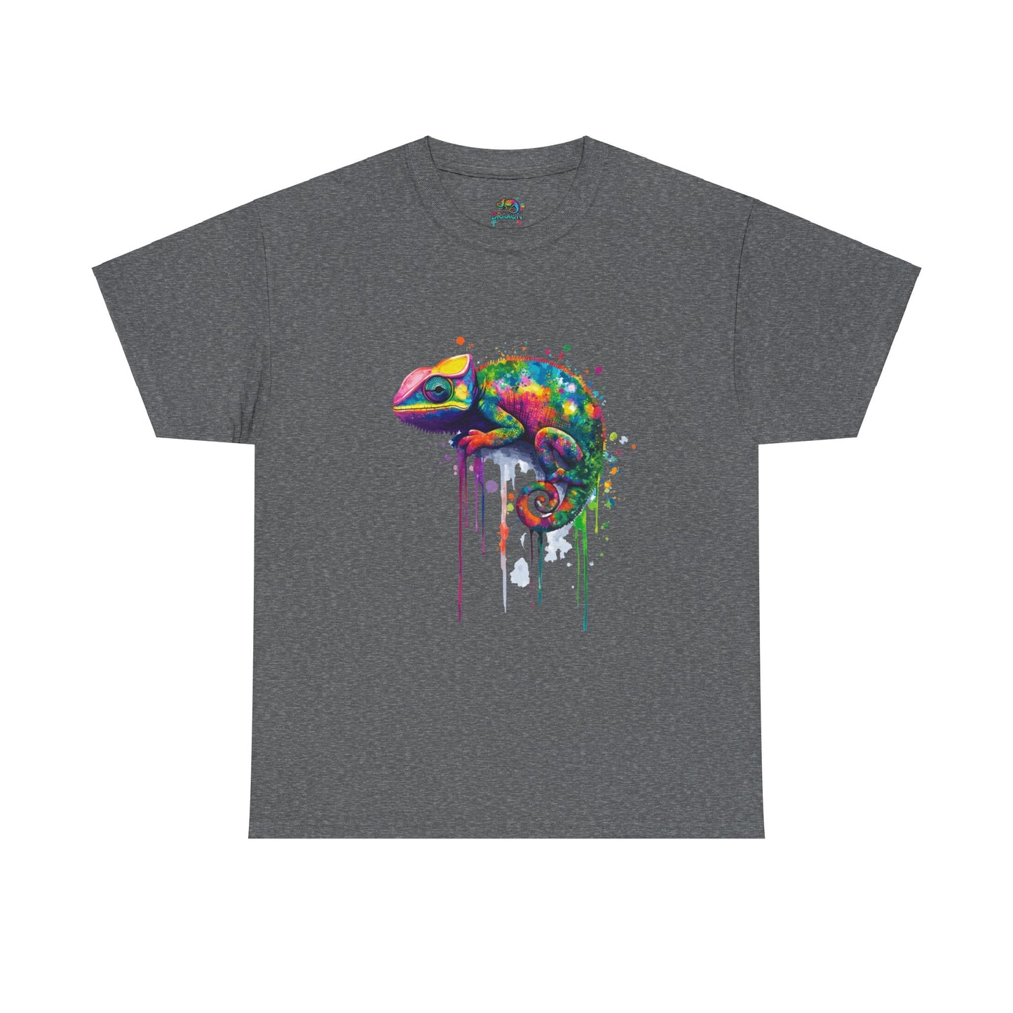 Unisex Heavy Cotton Tee (Realistic Chameleon)