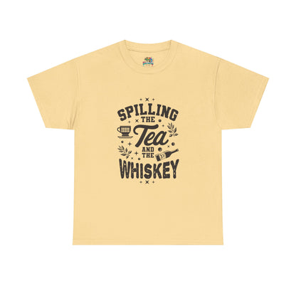 Unisex Heavy Cotton Tee (Spill Tea & Whiskey)