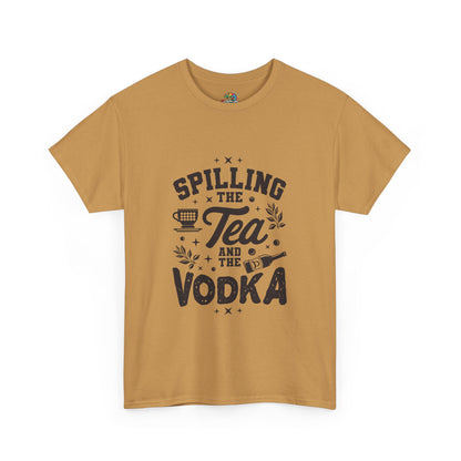 Unisex Heavy Cotton Tee (Spill Tea & Vodka)