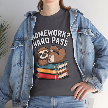 Unisex Heavy Cotton Tee (Homework? Hard Pass)