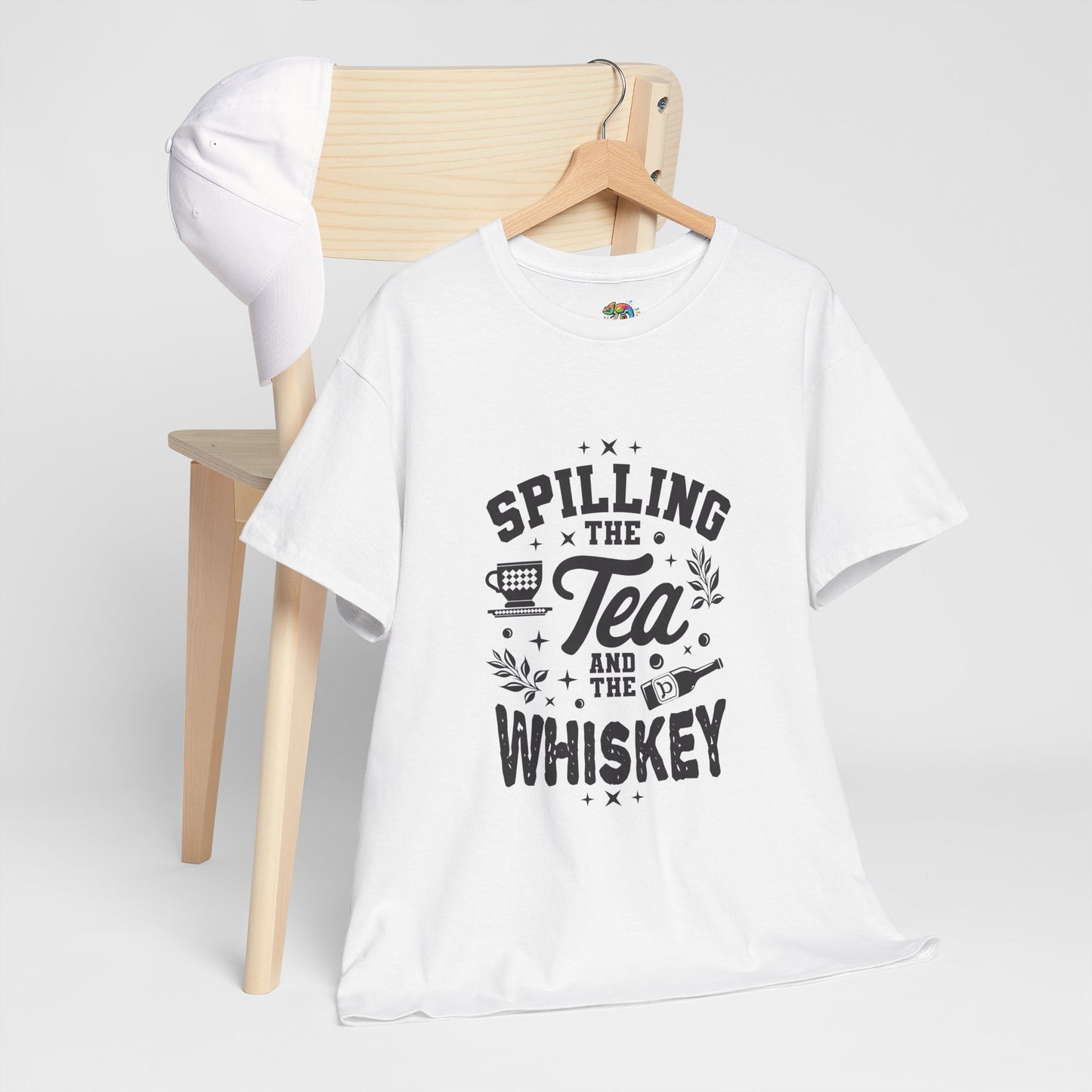 Unisex Heavy Cotton Tee (Spill Tea & Whiskey)