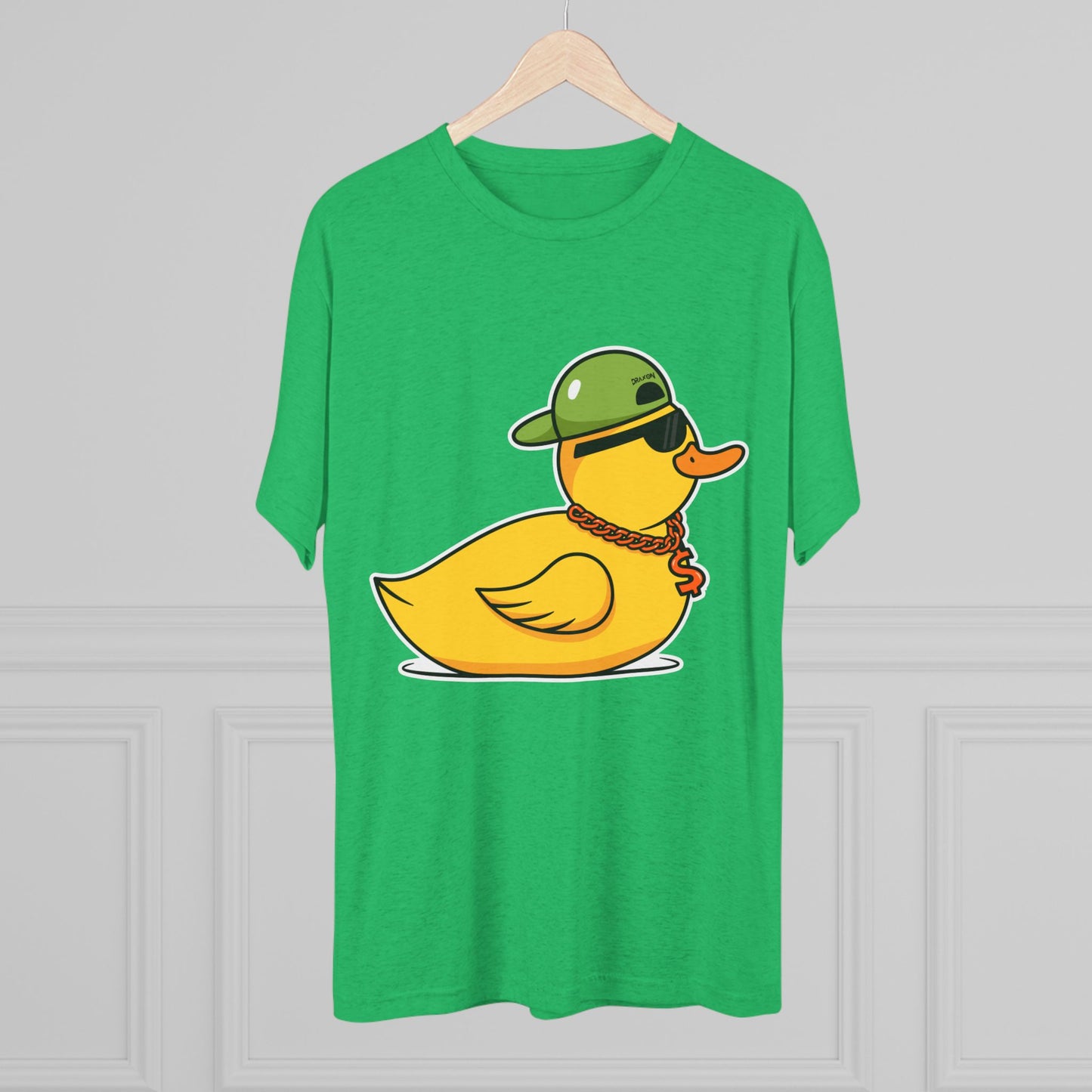 Unisex Tri-Blend Crew Tee (Ninja Duck)