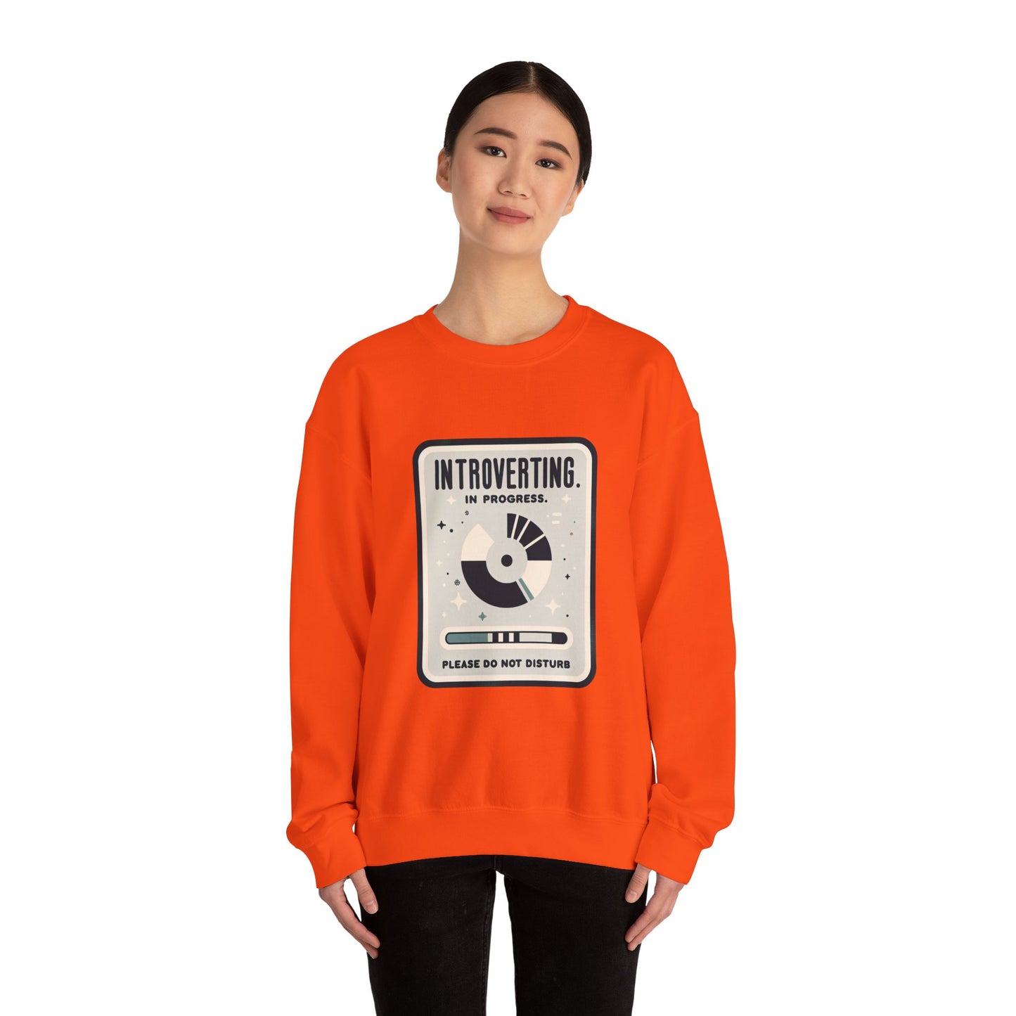 Unisex Heavy Blend™ Crewneck Sweatshirt (Introverting in Progress)