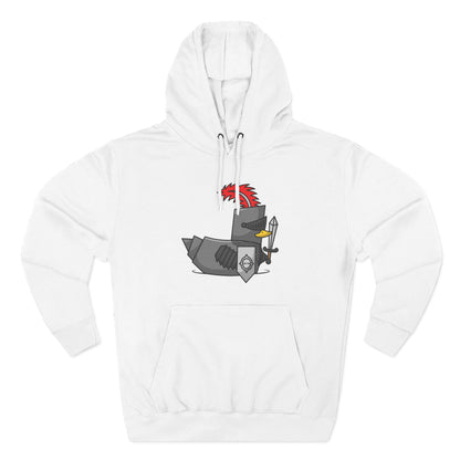 Three-Panel Fleece Hoodie (Knight Duck)